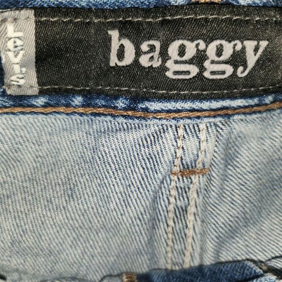 Vintage Levis Silver Tab Denim Jean Shorts Size 10 - Picture 10 of 13